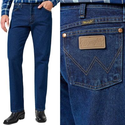 Wrangler 13MWZ Dark COWBOY CUT klasyczne proste spodnie jeansowe W48 L32 Wrangler 13MWZ Dark COWBOY CUT klasyczne proste spodnie jeansowe W48 L32