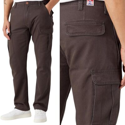 Wrangler CASEY JONES CARGO Phantom BRĄZOWE BOJÓWKI BEZ STRECZU W33 L32 Wrangler CASEY JONES CARGO Phantom BRĄZOWE BOJÓWKI BEZ STRECZU W33 L32