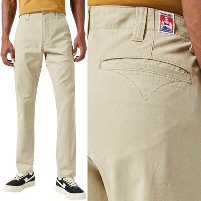 Wrangler CASEY JONES CHINO Saddle BEŻOWE CHINOSY BEZ STRECZU W32 L32 Wrangler CASEY JONES CHINO Saddle BEŻOWE CHINOSY BEZ STRECZU W32 L32