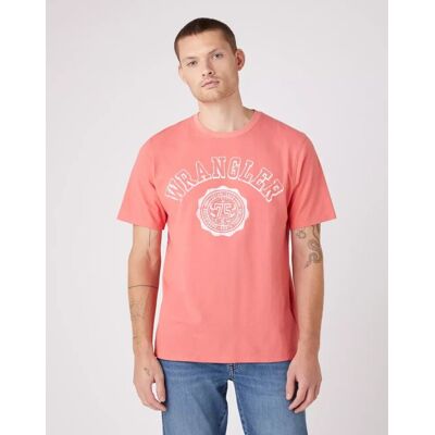 Inny producent Wrangler Collegiate Tee Męski T-Shirt Koszulka Nadruk Logo Spiced Coral W7E0Ejx6Y-M Inny producent Wrangler Collegiate Tee Męski T-Shirt Koszulka Nadruk Logo Spiced Coral W7E0Ejx6Y-M