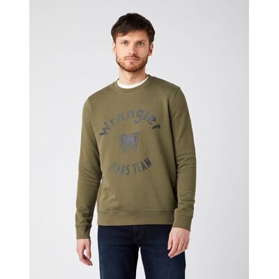 Inny producent Wrangler Crew Sweat Męska Bluza Klasyczna Ivy Green W6M8Hyxix-M Inny producent Wrangler Crew Sweat Męska Bluza Klasyczna Ivy Green W6M8Hyxix-M