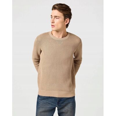Wrangler CREWNECK SWEATER TIMBERWOLF 112364321 XL Wrangler CREWNECK SWEATER TIMBERWOLF 112364321 XL