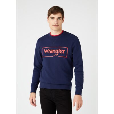 Inny producent Wrangler Frame Logo Sws Męska Bluza Navy W6H1Ha114-Xs Inny producent Wrangler Frame Logo Sws Męska Bluza Navy W6H1Ha114-Xs