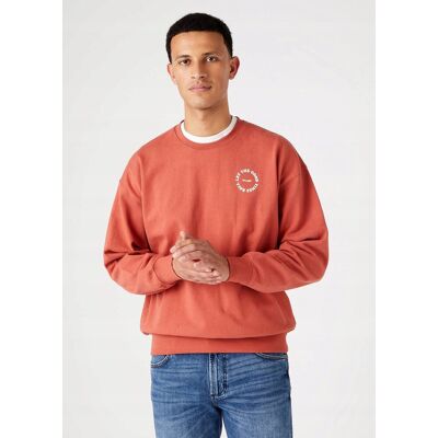 Wrangler GOOD TIMES CREW RED W6H4H1R11 XL Wrangler GOOD TIMES CREW RED W6H4H1R11 XL