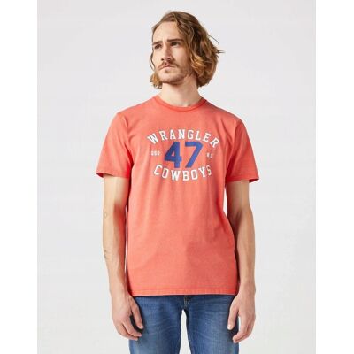 Wrangler GRAPHIC TEE BURNT SIENNA 112350432 M Wrangler GRAPHIC TEE BURNT SIENNA 112350432 M