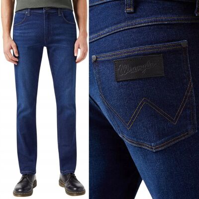 Wrangler Greensboro Night Shade Epic Soft Dżins Spodnie Jeansowe W34 L34 Wrangler Greensboro Night Shade Epic Soft Dżins Spodnie Jeansowe W34 L34