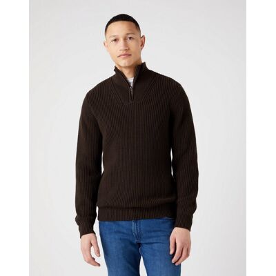 Wrangler Half Zip Knit Męski Sweter Rozpinany Delicioso Brown W8d0pjh38-2xl Wrangler Half Zip Knit Męski Sweter Rozpinany Delicioso Brown W8d0pjh38-2xl