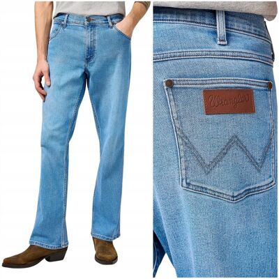 Wrangler HORIZON BOOTCUT Bohemian Blue rozszerzane spodnie jeansowe W36 L32 Wrangler HORIZON BOOTCUT Bohemian Blue rozszerzane spodnie jeansowe W36 L32
