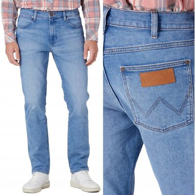 Wrangler Larston Slim 365 Cool Twist Dopasowane Spodnie Jeansowe W36 L32 Wrangler Larston Slim 365 Cool Twist Dopasowane Spodnie Jeansowe W36 L32