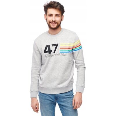 Wrangler LOGO SWEAT LIGHT GREY W6A5HAX03 S Wrangler LOGO SWEAT LIGHT GREY W6A5HAX03 S