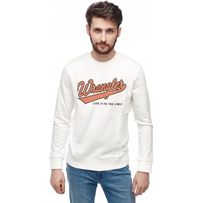 Wrangler LOGO SWEAT OFF WHITE W6A5HA737 XL Wrangler LOGO SWEAT OFF WHITE W6A5HA737 XL
