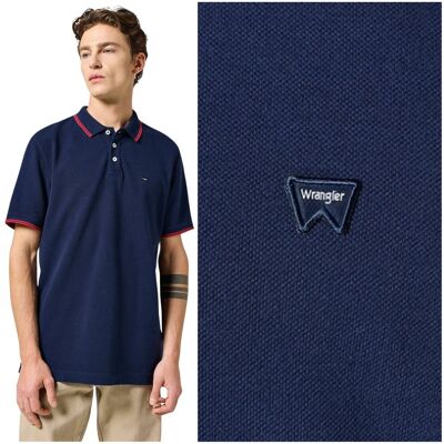 Wrangler POLO SHIRT Navy bawełniana koszulka polo męska małe logo XXL Wrangler POLO SHIRT Navy bawełniana koszulka polo męska małe logo XXL