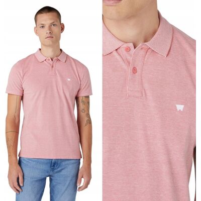 Wrangler REFINED POLO SHIRT Faded Rose RÓŻOWA POLÓWKA MAŁE LOGO REGULAR M Wrangler REFINED POLO SHIRT Faded Rose RÓŻOWA POLÓWKA MAŁE LOGO REGULAR M