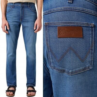 Wrangler REGULAR FIT Boone elastyczne proste spodnie jeansowe W40 L34 Wrangler REGULAR FIT Boone elastyczne proste spodnie jeansowe W40 L34