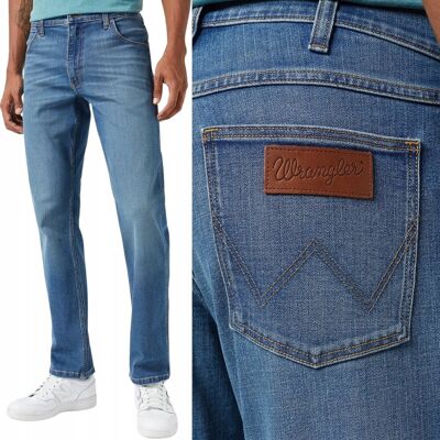 Wrangler REGULAR FIT In Deep ELASTYCZNE PROSTE SPODNIE JEANSOWE W31 L34 Wrangler REGULAR FIT In Deep ELASTYCZNE PROSTE SPODNIE JEANSOWE W31 L34