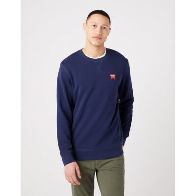 Inny producent Wrangler Sign Off Crew Męska Bluza Klasyczna Logo Navy W661Ha114-M Inny producent Wrangler Sign Off Crew Męska Bluza Klasyczna Logo Navy W661Ha114-M