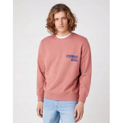 Wrangler SLOGAN CREW WITHERED ROSE W667ILXHZ 3XL Wrangler SLOGAN CREW WITHERED ROSE W667ILXHZ 3XL