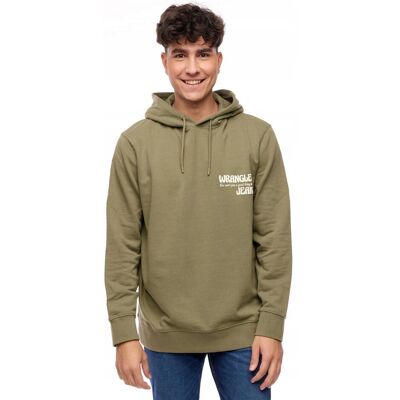 Wrangler SLOGAN HOODIE DEEP GREEN W666ILX1X XXL Wrangler SLOGAN HOODIE DEEP GREEN W666ILX1X XXL