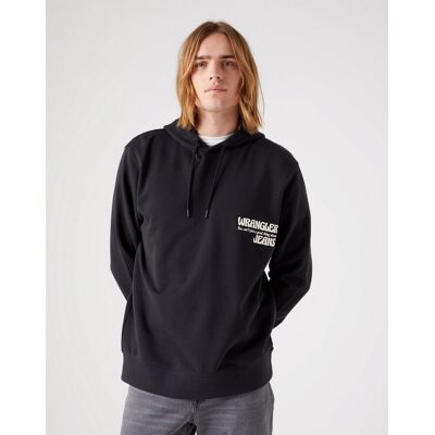 Inny producent Wrangler Slogan Hoodie Meska Bluza Faded Black W666Ilxv6-3Xl Inny producent Wrangler Slogan Hoodie Meska Bluza Faded Black W666Ilxv6-3Xl