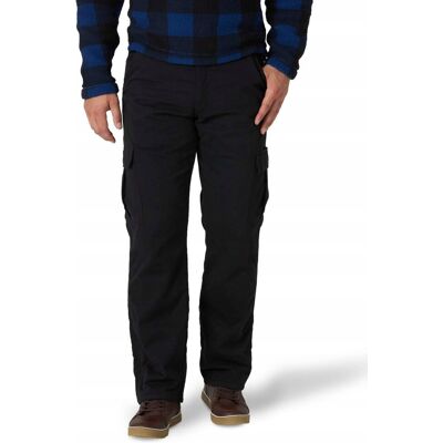 Inny producent WRANGLER SPODNIE MĘSKIE CZARNE DŁUGIE OCIEPLANE CASUAL 34/32 6EA Inny producent WRANGLER SPODNIE MĘSKIE CZARNE DŁUGIE OCIEPLANE CASUAL 34/32 6EA