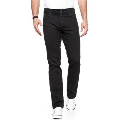 Wrangler Spodnie męskie, Texas Stretch Black Overdye W12109004, rozmiar W32 L30 Wrangler Spodnie męskie, Texas Stretch Black Overdye W12109004, rozmiar W32 L30