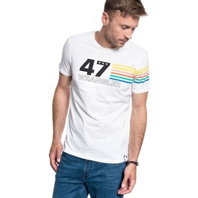 Inny producent Wrangler Ss Rainbow Tee Off White W7F1Fk737-S Inny producent Wrangler Ss Rainbow Tee Off White W7F1Fk737-S