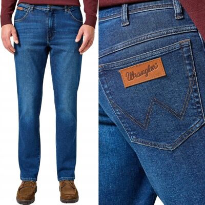 Wrangler TEXAS SLIM Dark Trails 365 WARM ciepłe spodnie jeansowe W31 L32 Wrangler TEXAS SLIM Dark Trails 365 WARM ciepłe spodnie jeansowe W31 L32