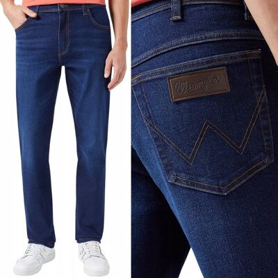 Wrangler TEXAS SLIM Night Shade EPIC SOFT wygodne spodnie jeansowe W31 L34 Wrangler TEXAS SLIM Night Shade EPIC SOFT wygodne spodnie jeansowe W31 L34