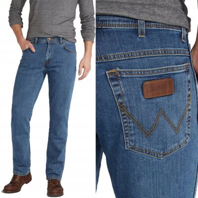 Wrangler Texas Stonewash Dżins Klasyczne Proste Spodnie Jeansowe W33 L32 Wrangler Texas Stonewash Dżins Klasyczne Proste Spodnie Jeansowe W33 L32