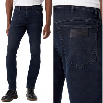 Wrangler TEXAS Travis KLASYCZNE GRANATOWE DżINSY W42 L34 Wrangler TEXAS Travis KLASYCZNE GRANATOWE DżINSY W42 L34