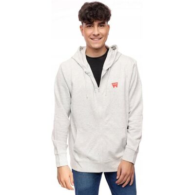 Wrangler ZIP THRU HOODIE OAT MELE W664HAC17 M Wrangler ZIP THRU HOODIE OAT MELE W664HAC17 M