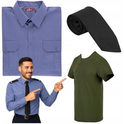 Modus Zestaw Męski Siły Powietrzne Koszulobluza Długi Rękaw Krawat Tshirt khaki Modus Zestaw Męski Siły Powietrzne Koszulobluza Długi Rękaw Krawat Tshirt khaki