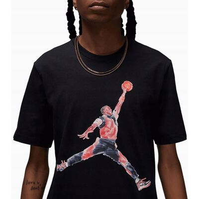 Jordan Fn5980-010 Męski T-Shirt Czarny Z Okrągłym Dekoltem Xs Jordan Fn5980-010 Męski T-Shirt Czarny Z Okrągłym Dekoltem Xs