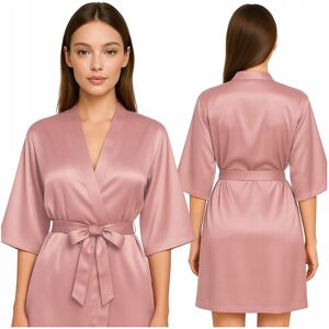 Luvu Szlafrok damski satynowy rose gold - M Luvu Szlafrok damski satynowy rose gold - M
