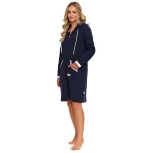 szlafrok w sportowym stylu z ozdobnymi ściągaczami Doctor Nap -M szlafrok w sportowym stylu z ozdobnymi ściągaczami Doctor Nap -M