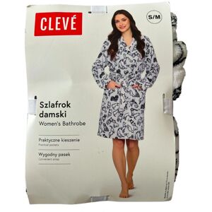 Inny producent Szlafrok z wiązaniem Cleve biały S/M pieski Inny producent Szlafrok z wiązaniem Cleve biały S/M pieski