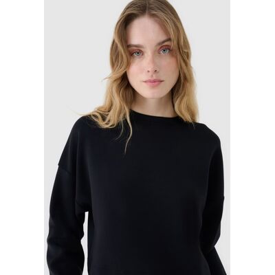 Bluza damska dresowa nierozpinana z modalem 4FWSS25TSWSF1576-20S Czarny Roz. XXL Bluza damska dresowa nierozpinana z modalem 4FWSS25TSWSF1576-20S Czarny Roz. XXL