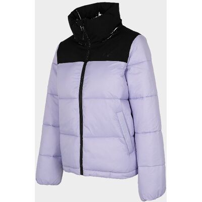 4F Kurtka damska zimowa, Fioletowy, H4Z22-KUDP014, rozmiar S 4F Kurtka damska zimowa, Fioletowy, H4Z22-KUDP014, rozmiar S