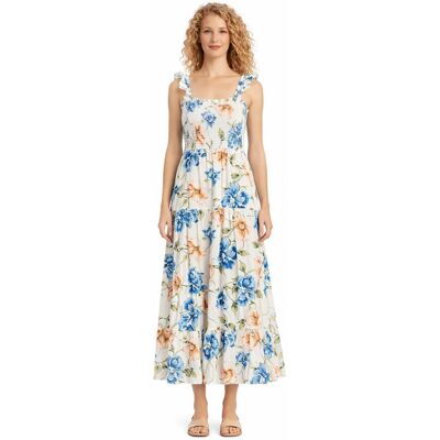 ABERCROMBIE&FITCH; SUKIENKA DŁUGA ROZKLOSZOWANA W KWIATY Z BUFAMI M I3A ABERCROMBIE&FITCH; SUKIENKA DŁUGA ROZKLOSZOWANA W KWIATY Z BUFAMI M I3A