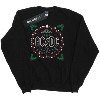 AC/DC Damska Bluza Świąteczna Z Kółkiem (L / Czarny) AC/DC Damska Bluza Świąteczna Z Kółkiem (L / Czarny)