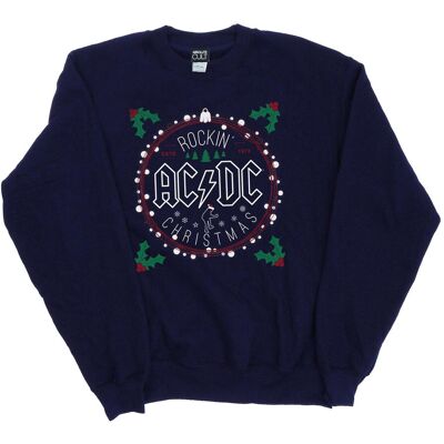 AC/DC Damska Bluza Świąteczna Z Kółkiem (M / Granatowy) AC/DC Damska Bluza Świąteczna Z Kółkiem (M / Granatowy)