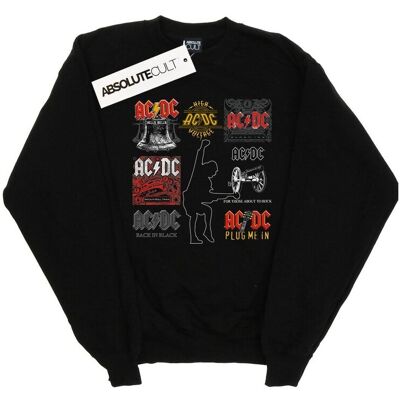 AC/DC Damska Bluza Z Kolekcji Art (S (52-55 Cm) / Czarny) AC/DC Damska Bluza Z Kolekcji Art (S (52-55 Cm) / Czarny)