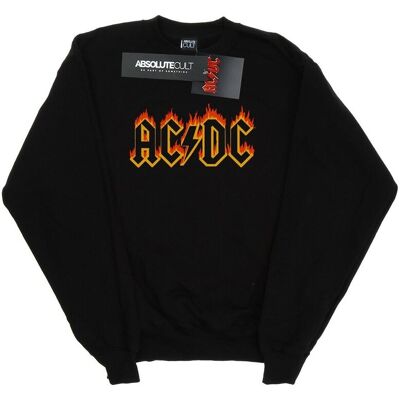 AC/DC Damska Bluza Z Logo Flames (M / Czarny) AC/DC Damska Bluza Z Logo Flames (M / Czarny)