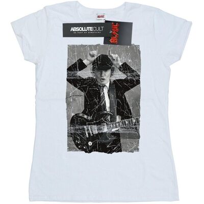 AC/DC Damska Koszulka Angus Young Z Postarzanym Zdjęciem, Bawełniana (XL 8,5-9 / Ciepły Biały) AC/DC Damska Koszulka Angus Young Z Postarzanym Zdjęciem, Bawełniana (XL 8,5-9 / Ciepły Biały)