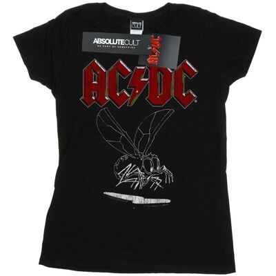 AC/DC Damska Koszulka Bawełniana Fly On The Wall 1985 (S (52-55 Cm) / Czarny) AC/DC Damska Koszulka Bawełniana Fly On The Wall 1985 (S (52-55 Cm) / Czarny)