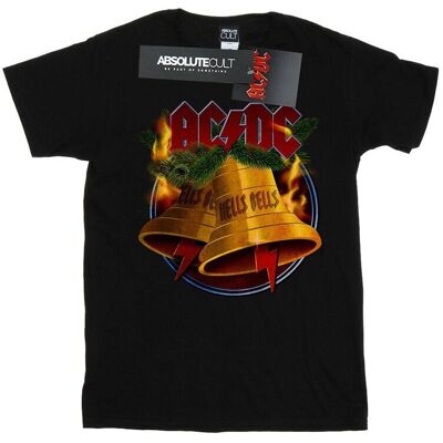 AC/DC Koszulka Damska / Damska Świąteczna Hells Bells Cotton Boyfriend T-Shirt (XXL (193cm) / Czarny) AC/DC Koszulka Damska / Damska Świąteczna Hells Bells Cotton Boyfriend T-Shirt (XXL (193cm) / Czarny)