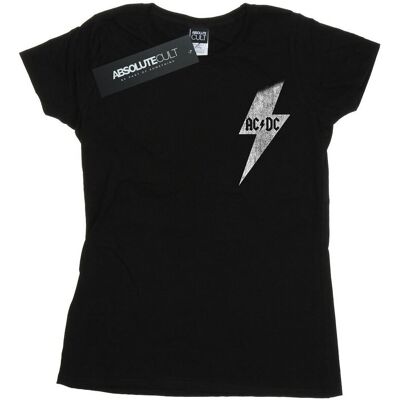 AC/DC Koszulka Damska/mała Koszulka Bawełniana Lightning Bolt (S (52-55 Cm) / Czarny) AC/DC Koszulka Damska/mała Koszulka Bawełniana Lightning Bolt (S (52-55 Cm) / Czarny)