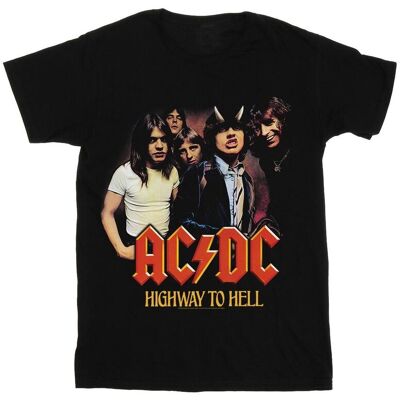 ACDC Koszulka Damska / Damska Highway To Hell Group Cotton Boyfriend T-Shirt (XXL (193cm) / Czarny) ACDC Koszulka Damska / Damska Highway To Hell Group Cotton Boyfriend T-Shirt (XXL (193cm) / Czarny)