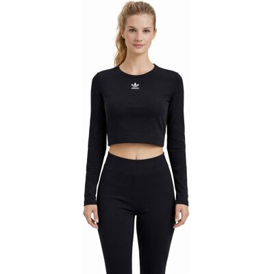 Adidas CZARNA DOPASOWANA BLUZKA Z DŁUGIM RĘKAWEM I LOGO M I2A Adidas CZARNA DOPASOWANA BLUZKA Z DŁUGIM RĘKAWEM I LOGO M I2A