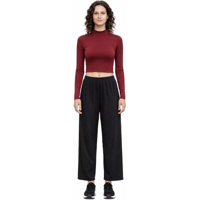 Adidas DOPASOWANA BLUZKA Z DŁUGIM RĘKAWEM I GOLFEM BORDOWA XS I3A Adidas DOPASOWANA BLUZKA Z DŁUGIM RĘKAWEM I GOLFEM BORDOWA XS I3A